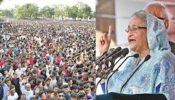 পাবনা বিশাল জনসভায় শেখ হাসিনা