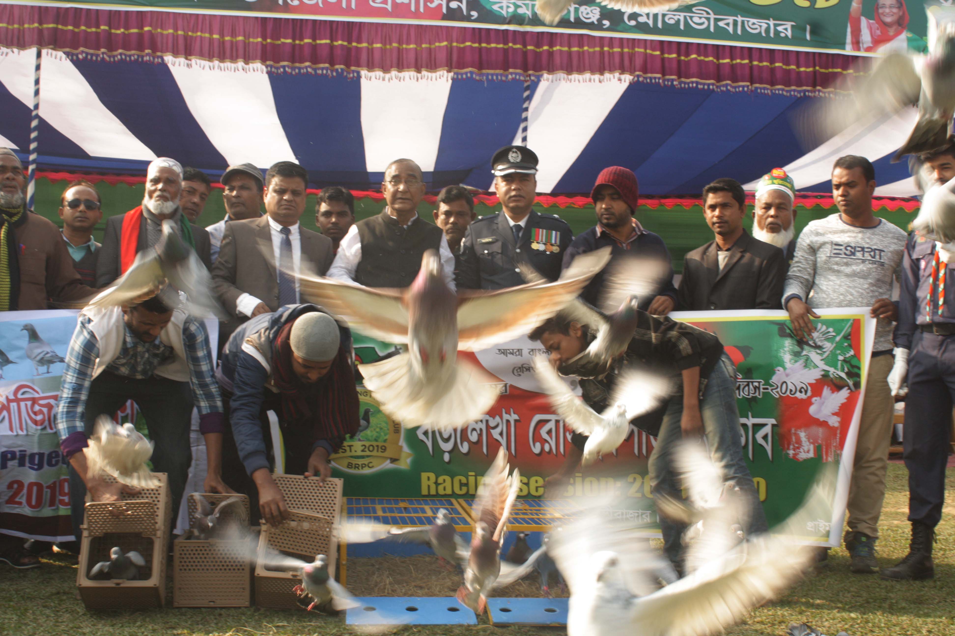 কমলগঞ্জে বড়লেখা রেসিং পিজিয়ন ক্লাবের উদ্যোগে কবুতর রেস প্রতিযোগীতা অনুষ্টিত